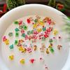 20Pcs Resin Mini Santa Cl1Aus Snowman Christmas Tree Deer Bell, Crutch Flat Back Nails Art Decor Diy Scrapbook Accessories20 Pcs