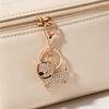 Keychain Pendant, Cartoon Dog Shape Key Holder with Lobster Clasp And Key Ring, Sparkling Rhinestones Inlaid Car Interior Key Chain