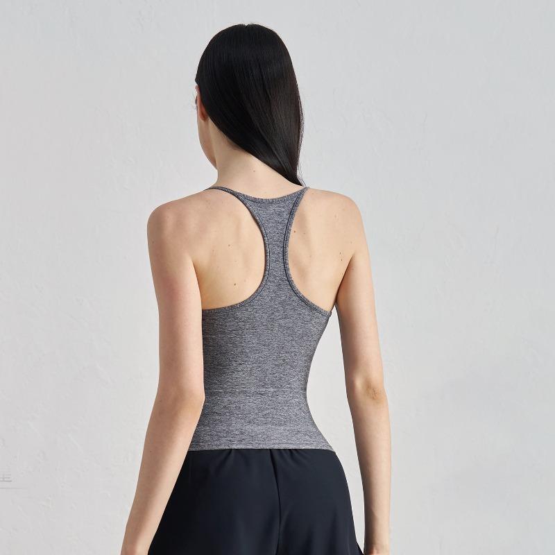Fixed Cup I-shaped Beauty Back Sports Vest Women's Suspender Chest Pad Yoga Clothing Underwear Pilates Yoga Fitness Top