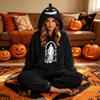 Tuta in Flanella Coordinata di Halloween per Coppie per Uomo e Donna