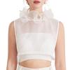 Fashion False Collar Detachable Collar Half Shirts Blouse Floral Lace Trim Polyester Garment Accessory Unisex Design