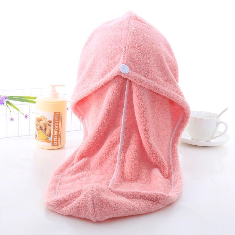 Dámský mikrovláknový ručník Ručník na vlasy Koupací čepice Vyšívaný Domácí froté Rychleschnoucí Koupelnový turban pro sušení vlasů