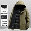 Men's Winter Waterproof Down Jacket: Fashionable, Lightweight, Luxury Outdoor Workwear for Mountaineering & Casual Wear