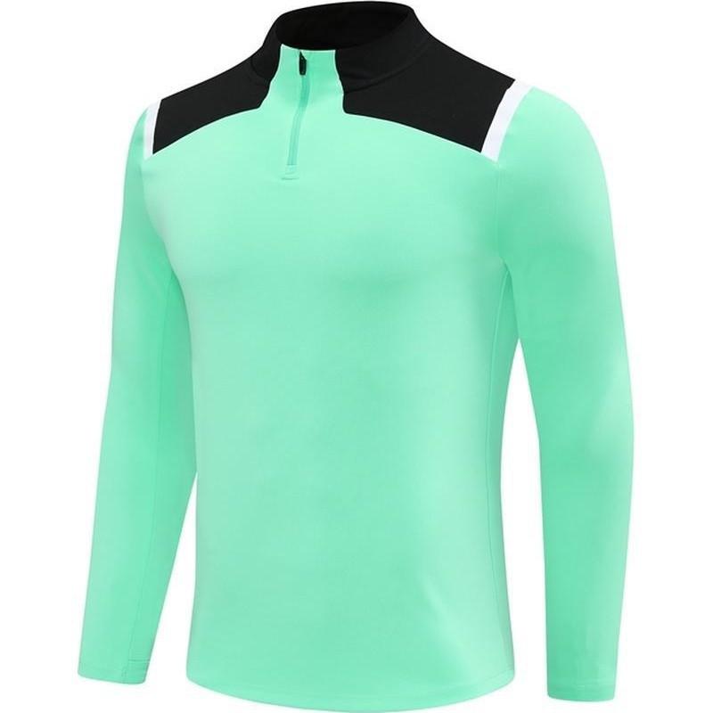Unisex Long Sleeve Half-Zip Training Set Outdoor Sports Quick-Dry Breathable Athletic Top
