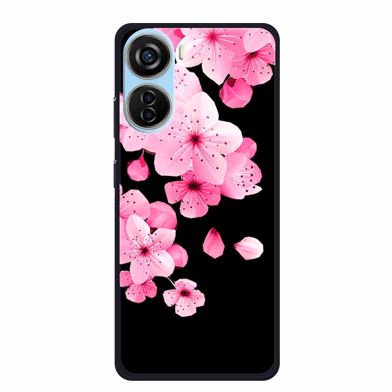 Schwarze Silikonhülle für ZTE Blade V50 Design 5G Libero 5G IV V41 Vita Axon 40 lite Handyhülle Cartoon Katze Weiche Rückseite Hülle