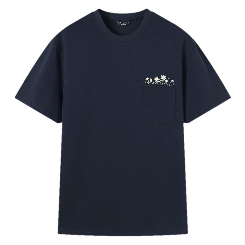 TonLion Men's 2026 Summer Embroidered Short Sleeve T-Shirt