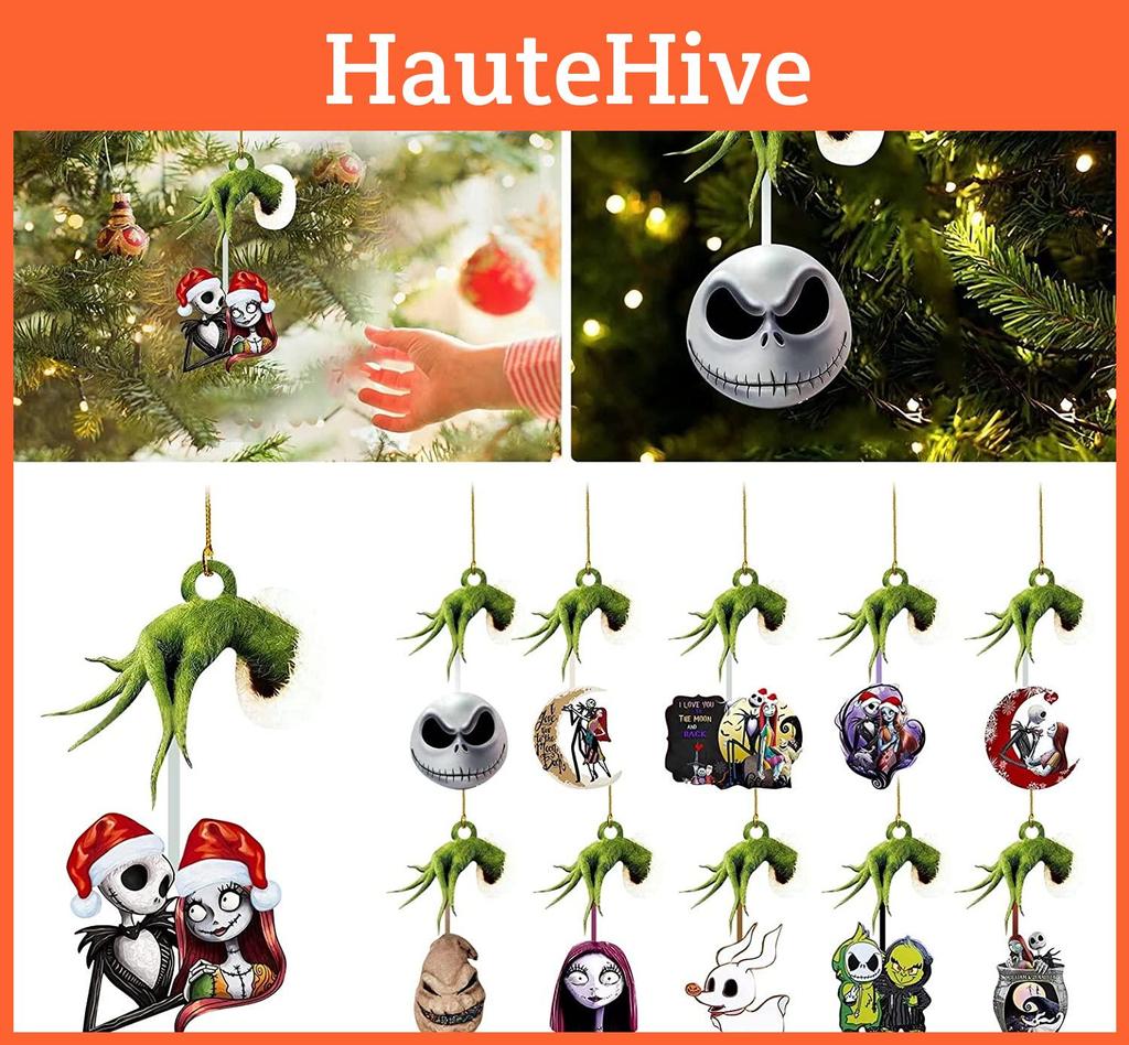 Decorations Halloween Jack Sally Xmas Tree Pendant Nightmare Christmas Before
