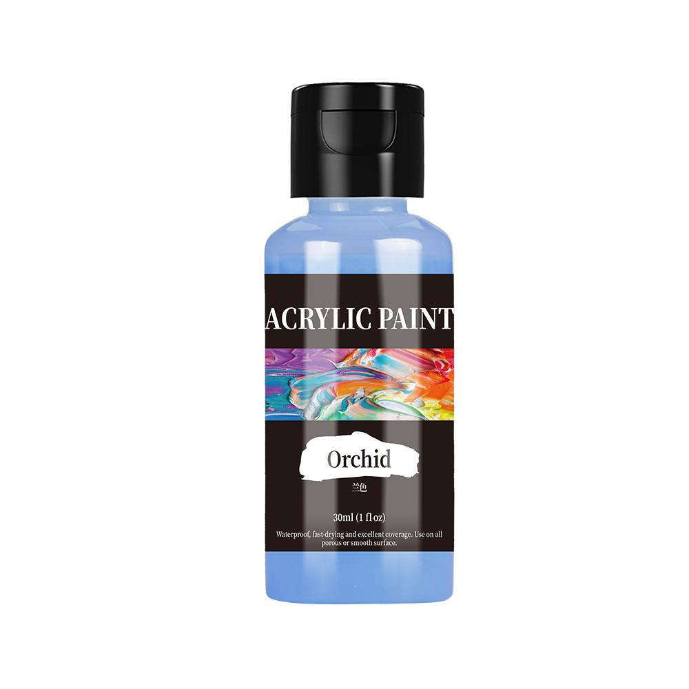 30ml 24 Colour Acrylic Paint Colors Bottled Acrylic Paint Set Paint For Fabric Clothing Painting Rich For Leather DIY Pigment