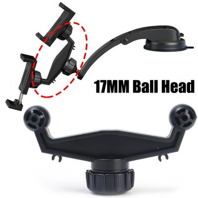 17MM Doppelkugelkopf Halterungszubehör 360 Drehbar 17MM Kugelkopf Auto Mittelkonsole Handyhalter Basis Übertragungszubehör