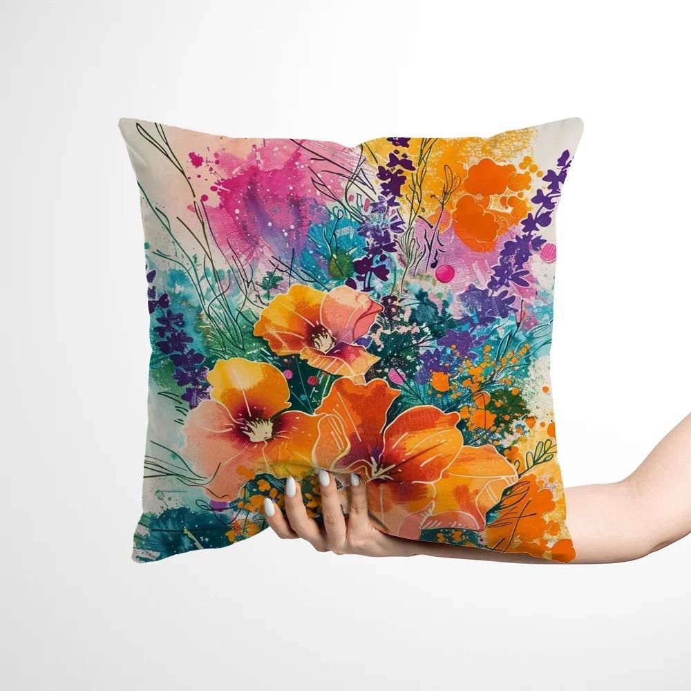 Sofa Decorative Pillow Covers and Flowers Short Plush Pillowcase Pillowcases for Pillows x Cushion Cover Cushions