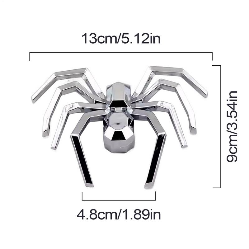 3D Spider Emblem 3D Rear Door Badges Sticker Automotive Decals Auto Badges Decorative Decal Sticker for Window Car Truck Scooter