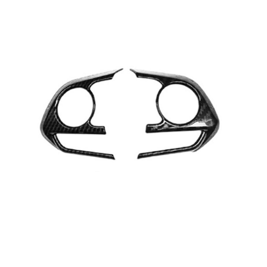 For Toyota RAV4 2019-2021 Carbon Fiber Style Steering Wheel Switch Trims Accesso
