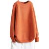 2024 Autumn/Winter Women's Round Neck Loose Knit Sweater: Simple Solid Color, Long-Sleeved Pullover