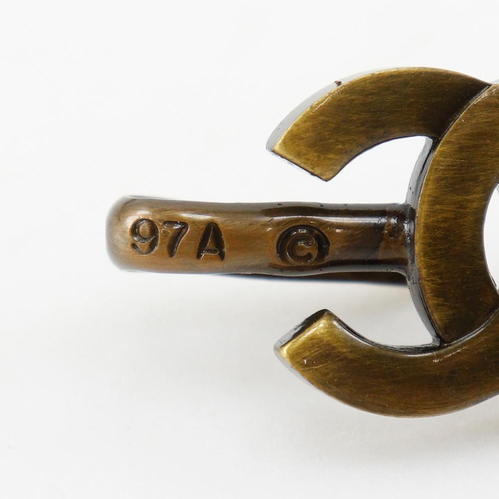 Chanel Chain Belt Belt A07928Y02269 Vintage Processing COCO Mark MARRON Brown Plated Gold/Suede Women Used