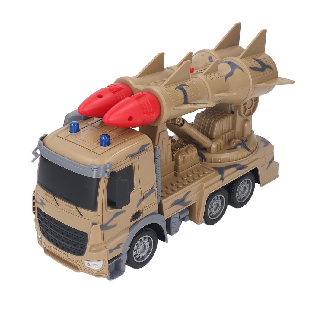 Armored Vehicle Car Stimulation Pull Back Light Music Electronic Dual Armored Model Truck for