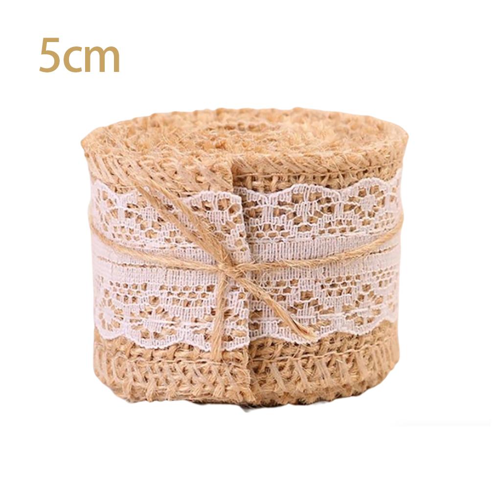 Linen Roll DIY Exquisite Hemp Rope Marriage Accessories Festival Floor Lacework Cloth Household Supply Ornament Wedding Craft