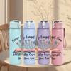 1PC Flower Forget Him Book Art 750ml Color Plastic Sports Water Bottle Leakproof Flip Straw Lid Suitable for Sports Office Home Use
