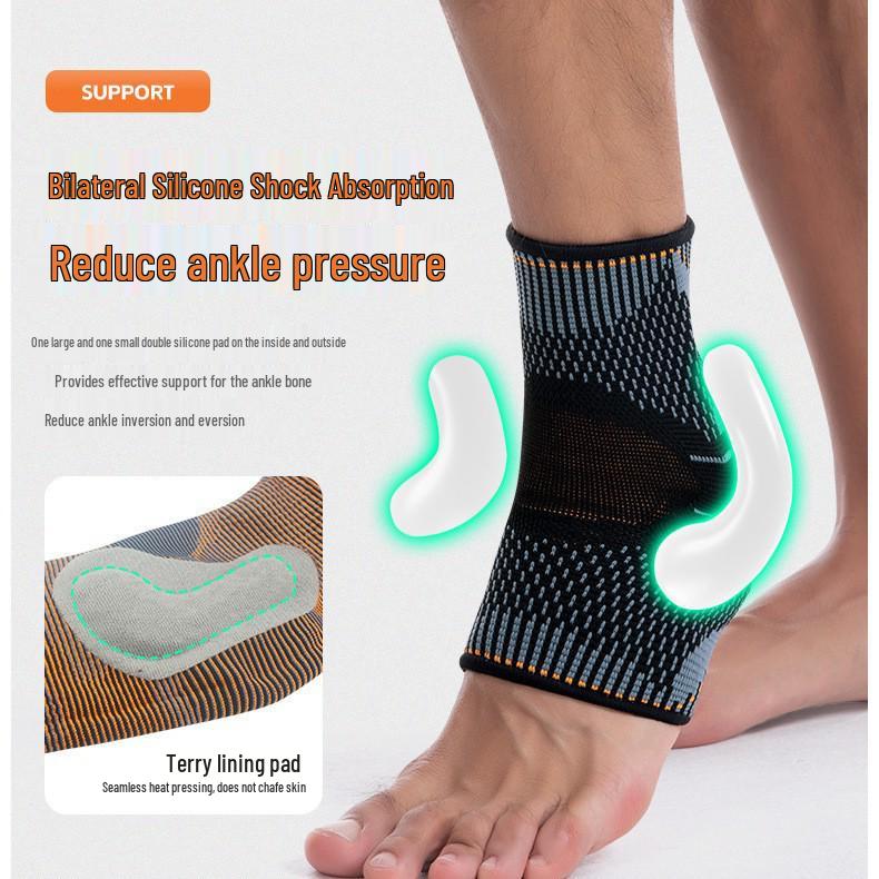 Anti-Sprain Compression Ankle Support Sleeve - Protective Sports Bandage For Ankle Joint Stabilization