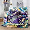 Ultra Heroes Zeta Hero's Path  Wool Blanket Jindian Animation Character Ultraman  Fashion  Portable Flannel Warm Camping
