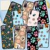 Phone Case for iPhone 17 16 15 Plus X XR 16E Huawei P30 P20 Lite Redmi Note 14 12 11 13 Pro Max OPPO A60 A80 A40 A18 A38 A54 Cartoon Dog Paw Cat Cover