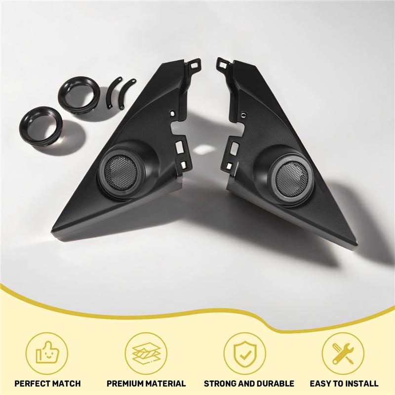 M63K-1.5 Inch Pair Front Pillar Althorn Tweeter Covers Car Tweeter Refitting Speaker Boxes Mounts For Honda Civic 2016-