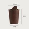 Creative Wooden Trash Can Round Simple Cleaning Tools Garbage Can Home Wastebasket Bathroom Trash Bin Kitchen Waste Storage Bins