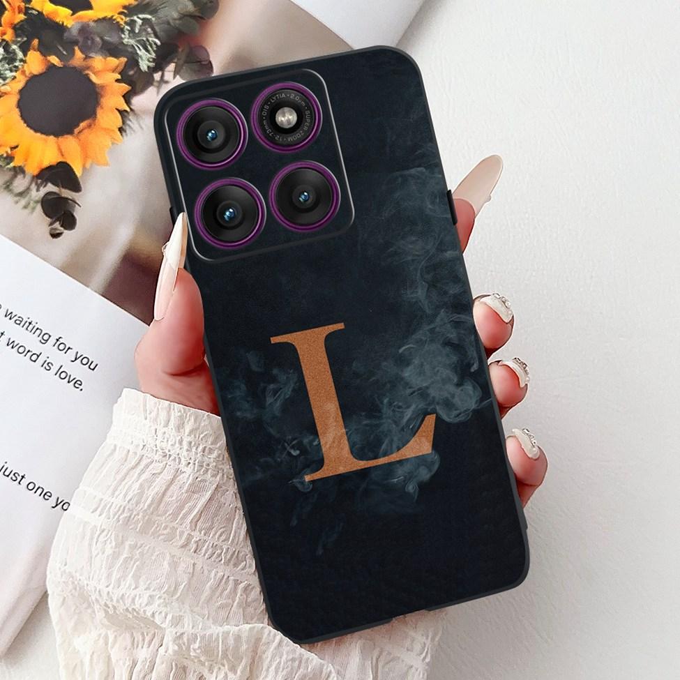 For Motorola Edge 60 Pro Case XT2507-1 Silicone Fashion Luxury A-Z Letters Shockproof Back Cover For Moto Edge 60Pro Phone Case