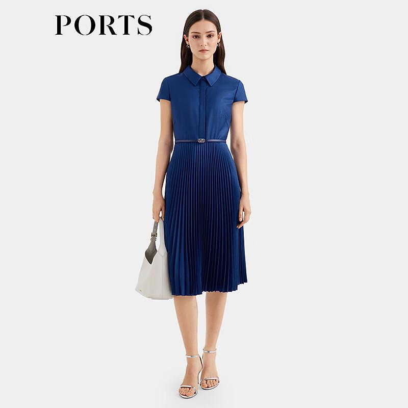 

PORTS Women s Patchwork Pleated Shirtdress ALT8D024NWP046 XS