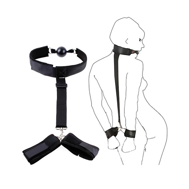 Adult Flirting Set: Erotic Products with Gag, Binding, Restraints, Handcuffs, and Sex Toys for Couples
