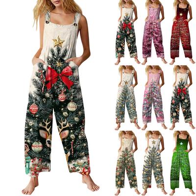 Dames casual overalls jumpsuits verstelbare bandjes mouwloos zomer schattige comfortabele rompertjes met zak