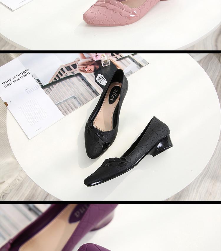Women's Summer Low-Cut Pointed Toe Jelly Wedge Sandals with Non-slip Soft Mid-Heel Sole
