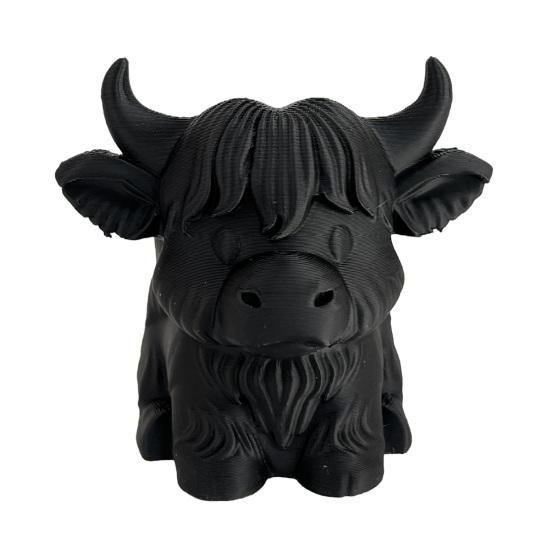 Highland Cow Pen Holder Cute Desk Organizer for Office Dorm Home Multipurpose Makeup Brush Cup Farmhouse Vanity Accessory Gift for Cow Lovers