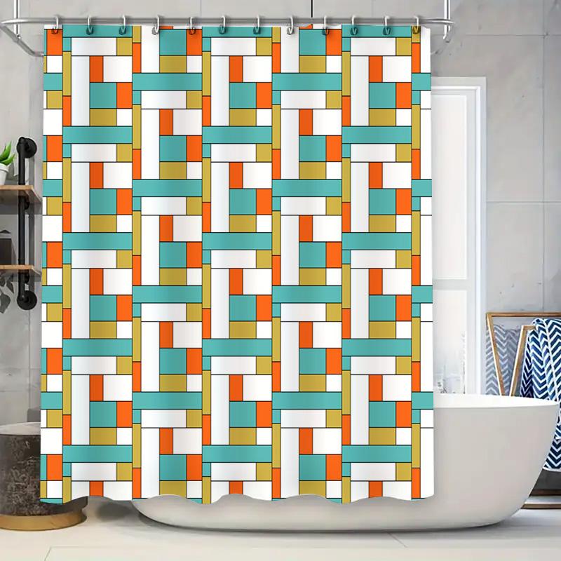 

Luxury Floral Design Shower Curtain Bathroom Decor Waterproof Polyester Fabric Purple White Green Candle Pattern (Purple) W60H190(CM)-1 Pcs