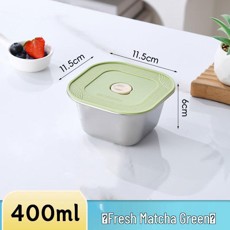 Yuedisi 304 Stainless Steel Rectangular Food Storage Container with Lid