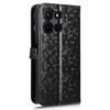 For TCL K33 5G/K32 5G Wallet Case Dot Pattern Imprint PU Leather Phone Cover with Wrist Strap