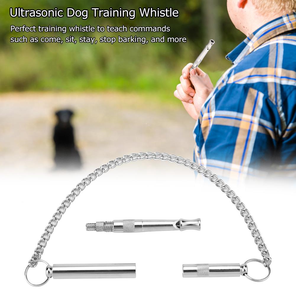 Portable Copper Ultrasonic Dog Training Whistle Behavior Trainer with Hanging Chain