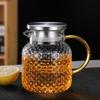 Lìláng 1400ml Hammered Glass Tea & Cold Water Pitcher