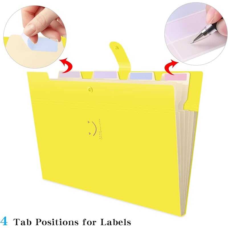 Corslet Documents Folder for Certificate A4 Paper Expanding File Folder Pockets Accordion Document Organiser Mini Waterp