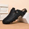 Summer Men's Leather Sandals Slippers Beach Sandals Outdoor Rubber Flip Flops Men Water Trekking Sandals