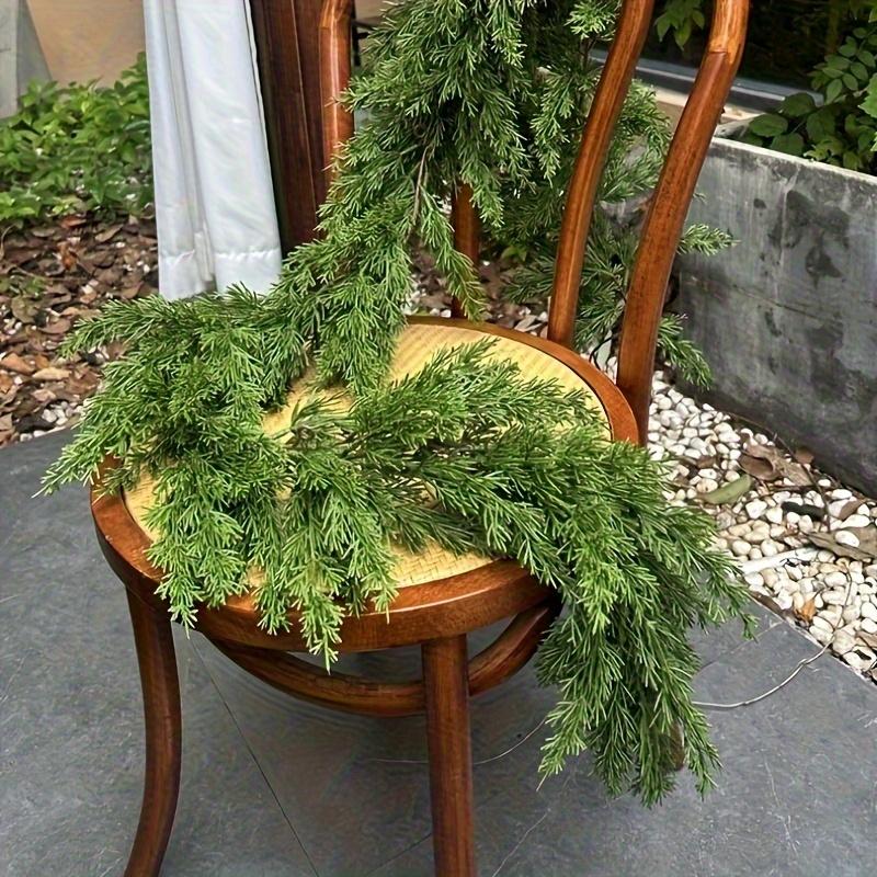 Extra Langer Weihnachts-Haus-Kiefer-Girlandenkranz mit Soft-Touch-Grünzeug, Geeignet für Feiertagsdekorationen, Halloween, Thanksgiving