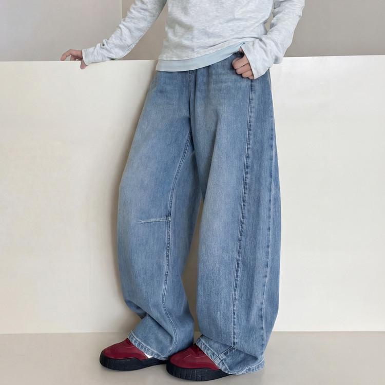 

Youmi Girls Curved Leg Denim Pants - Y6228 170cm синій
