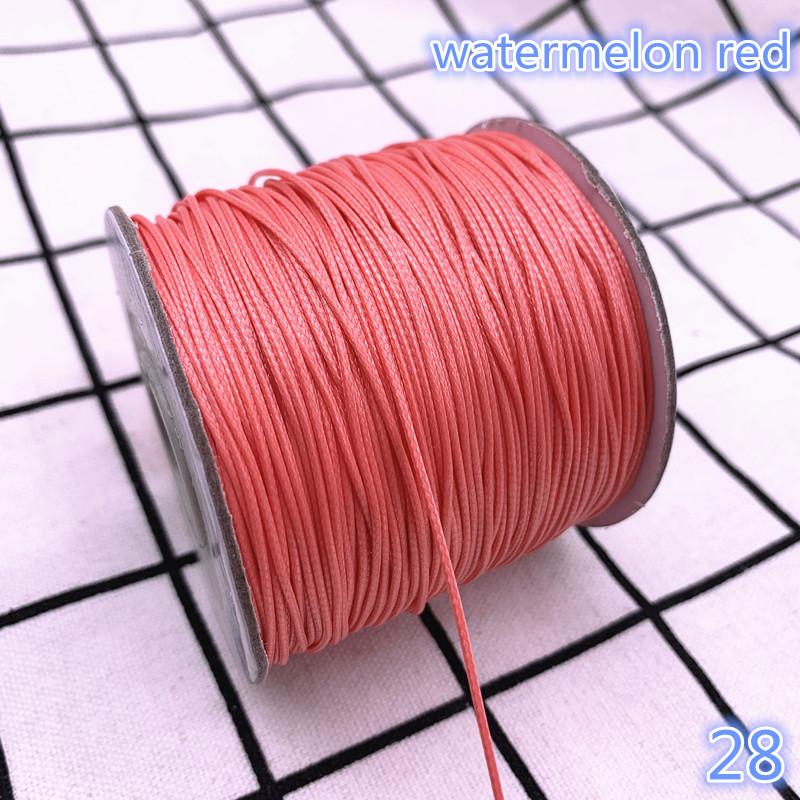 0.5 0.8 1.0 1.5 2.0mm Waxed  Cord Waxed Thread Cord String Strap Necklace Rope Bead DIY Jewelry Making for Bracelet
