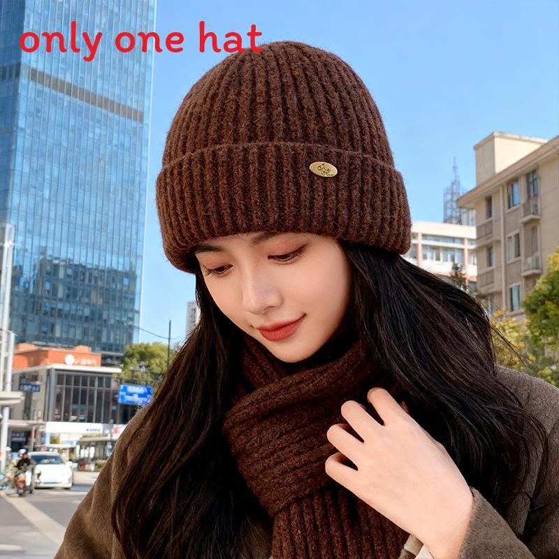 Acryl-Strickmütze Für Männer Frauen Herbst Winter Gemütlich Kaltes Wetter Kopfbedeckung