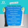 Compatible for Philips Sonicare W DiamondClean Replacement Toothbrush Heads HX6062 HX6063 HX6064 Whitening Plaque Stain Removal