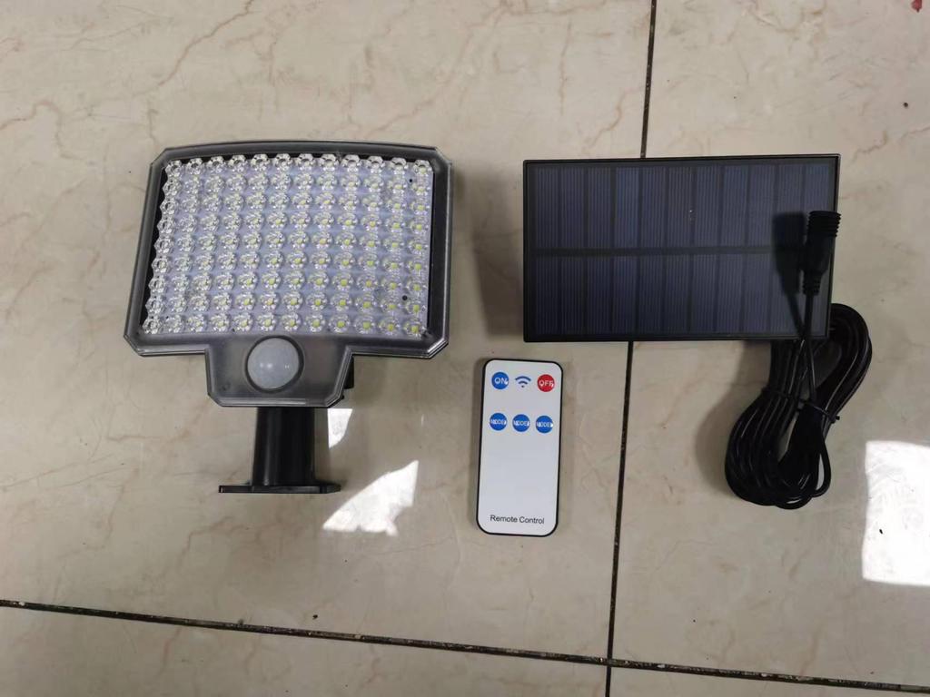 Solar Motion Sensor Wall Lamp: Waterproof Outdoor Lighting for Gardens, Garages, and Streets