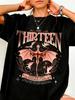 Womens TShirt Dark Fantasy Tee With Bold The Thirteen Darkness Claims Us Quote Machine Washable Casual Top