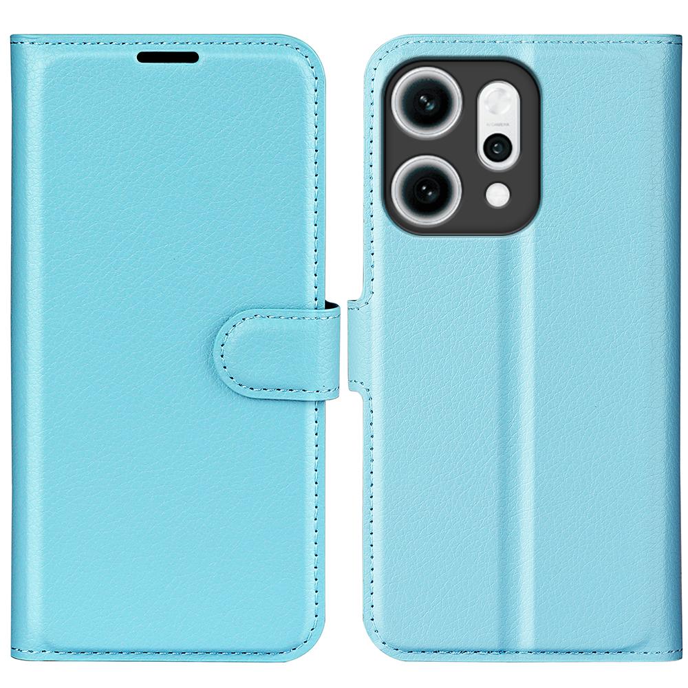 For Oppo Reno14 5G (China)/Oppo Reno14 5G (Global) Case Litchi Texture Shockproof Leather Wallet Phone Cover