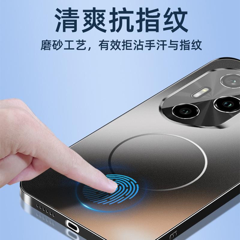 Applicable to Honor 300 mobile phone case, the new Magsafe magnetic suction 300ultra protective case has its own lens film protection.