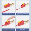 10Pcs 4mm High Current Plugs Six-Lea Gold-Plated Banana Connector Self-Locking Quick Connect Plug for 32A Electrical Test