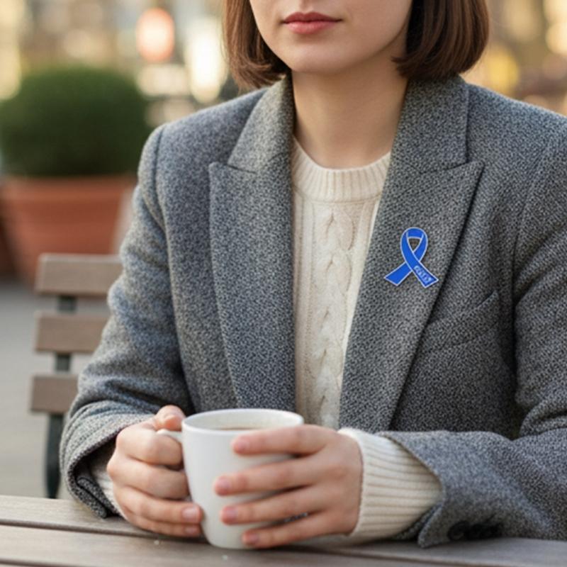 Stylish Hope Letter Ribbon Brooch Versatile Ribbon Pin Gift for Everyday Wear and Gift Giving In Sturdy Alloy Design